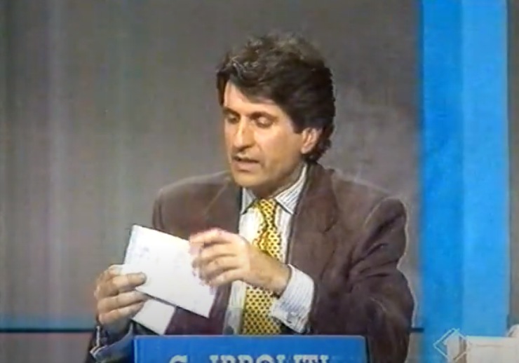 Gianni Ippoliti nel 1990 (WIkipedia