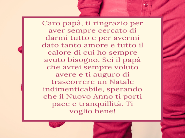 Buon Natale papà: 54 frasi e immagini di auguri di Natale per il papà